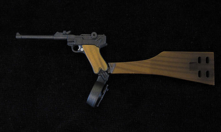 Luger LP08 Artillery Pistol Righ with Snail drum.Ref:#L03.r